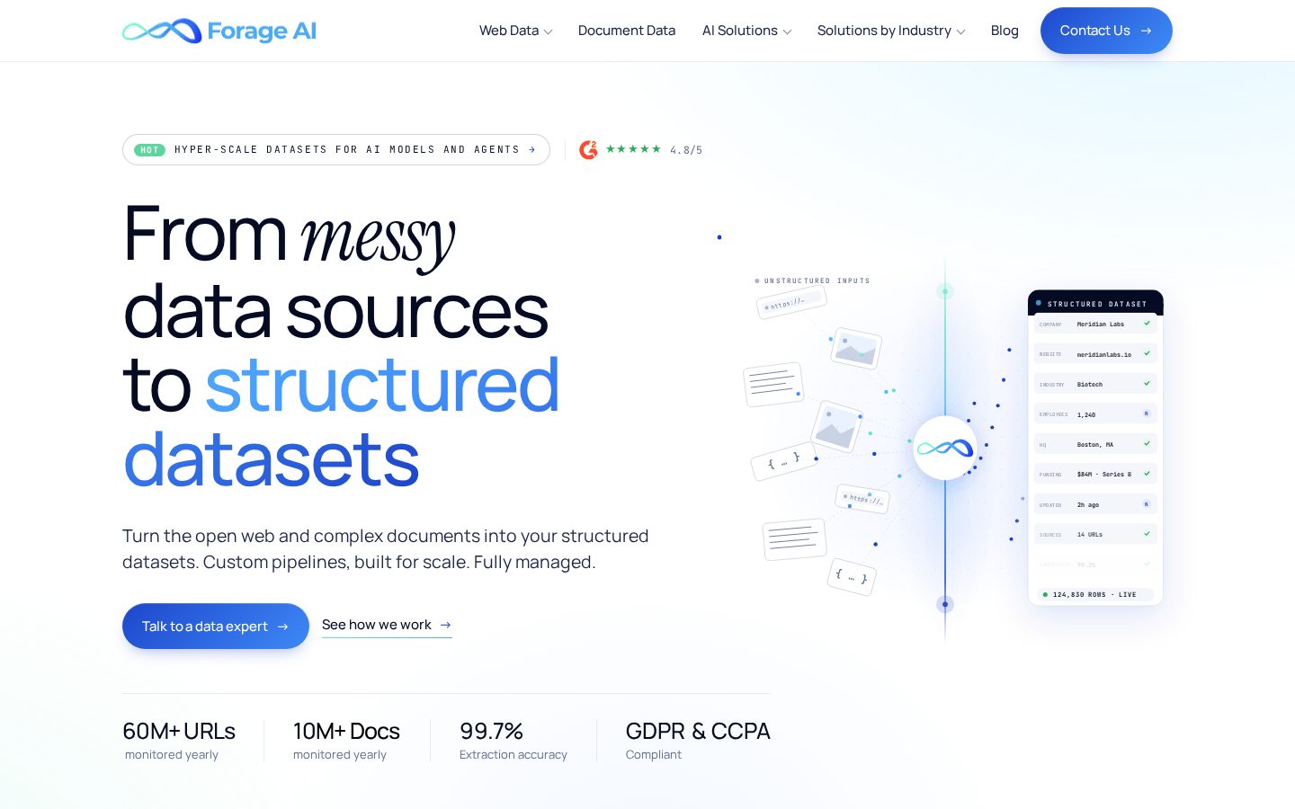 Forage AI Homepage
