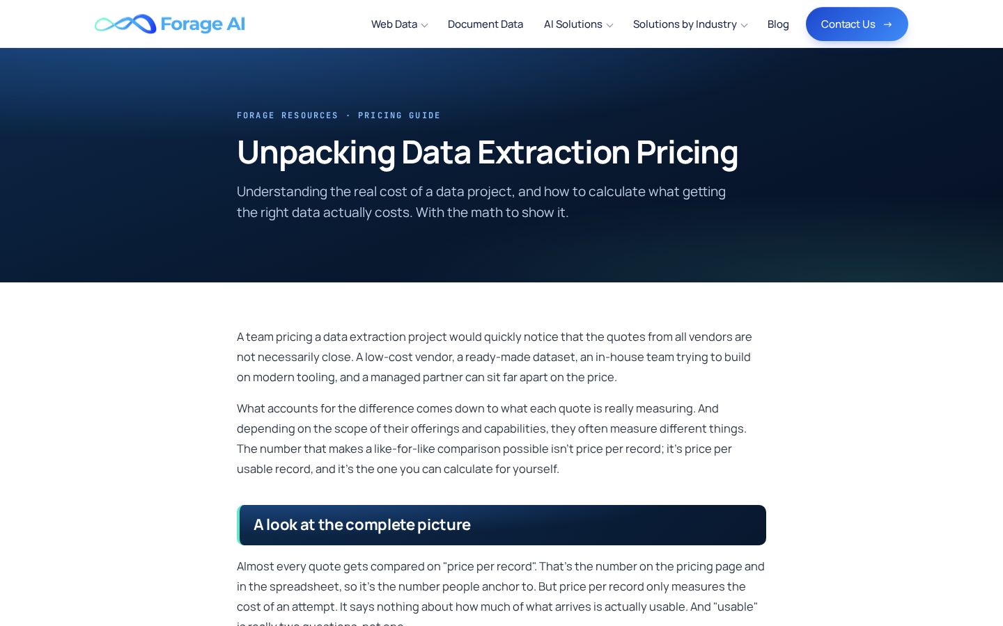 Forage AI Pricing
