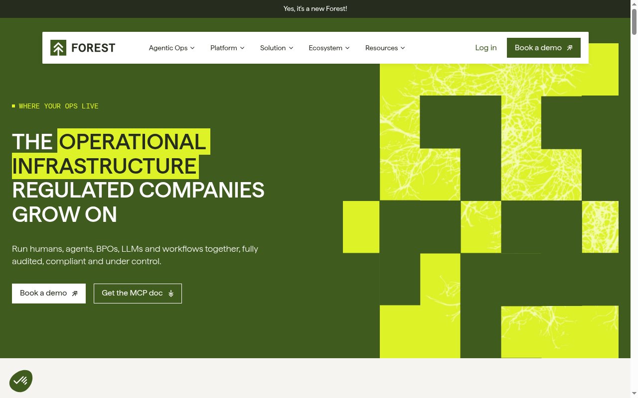 Forest homepage