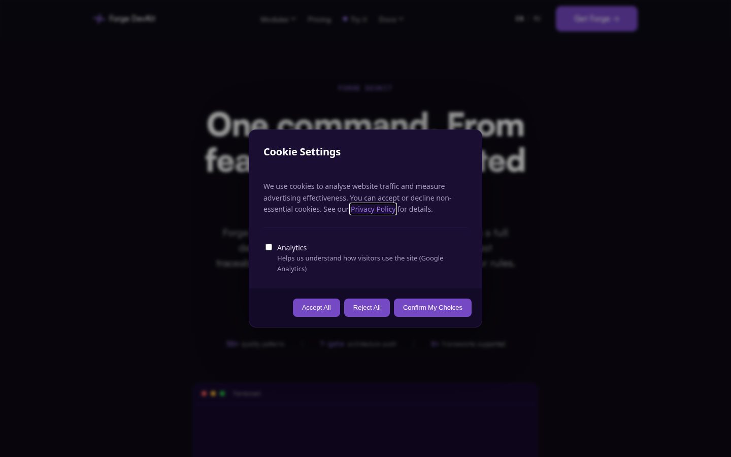 Forge DevKit Homepage