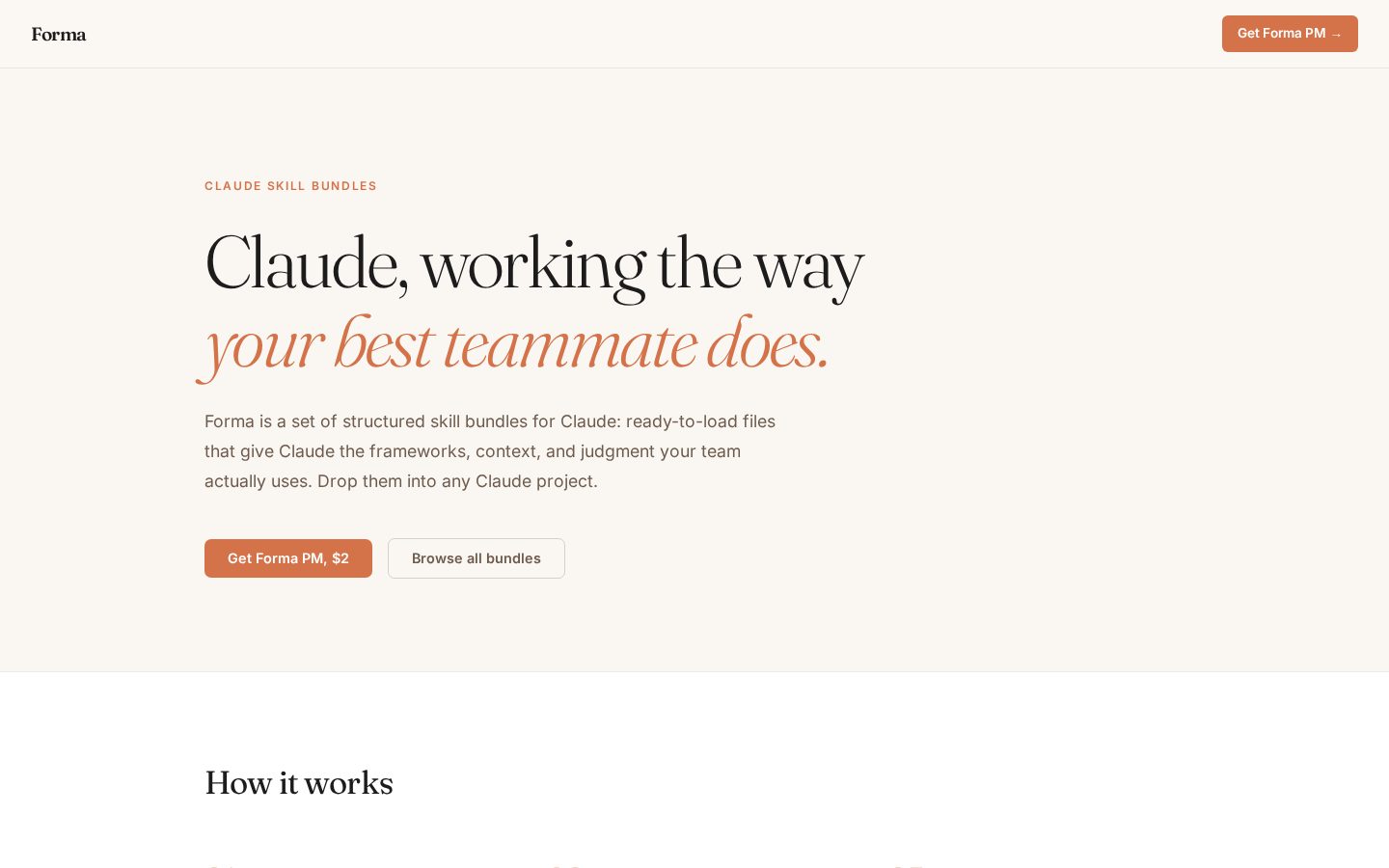 Forma PM Homepage