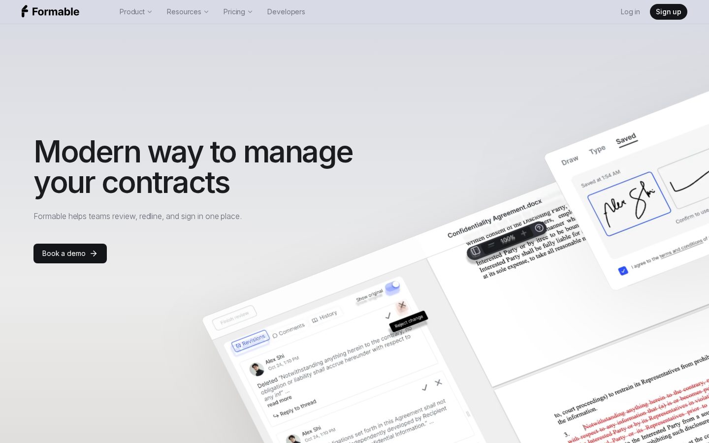 Formable Homepage