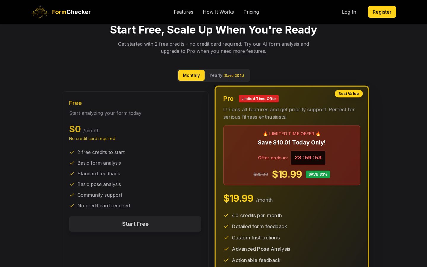 FormChecker Pricing
