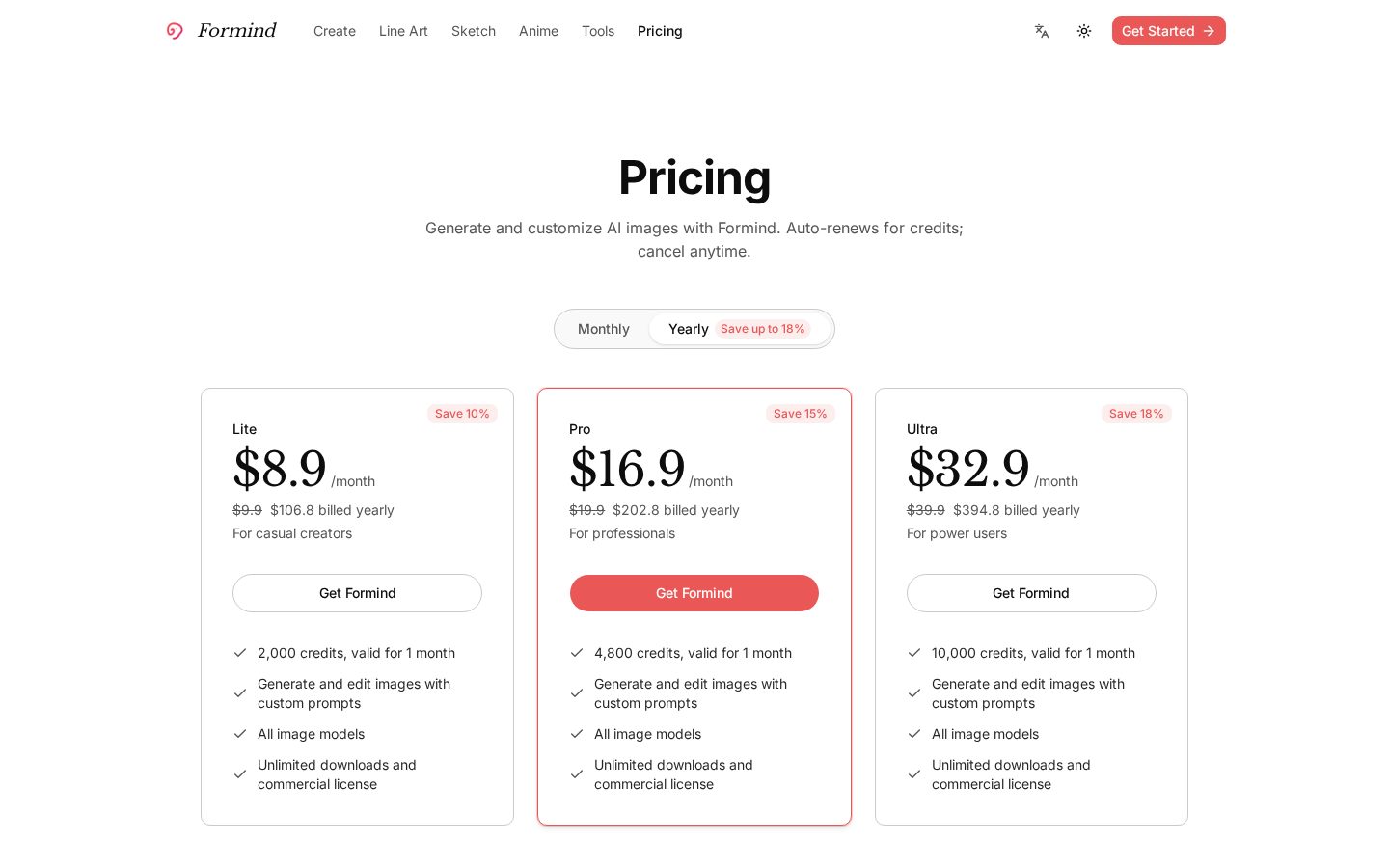formind Pricing