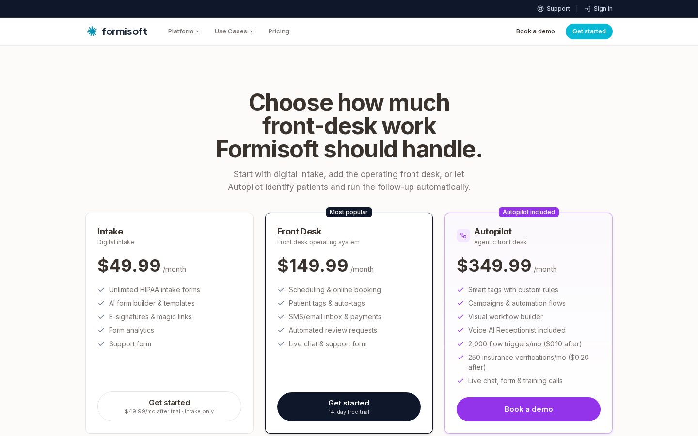 Formisoft Pricing