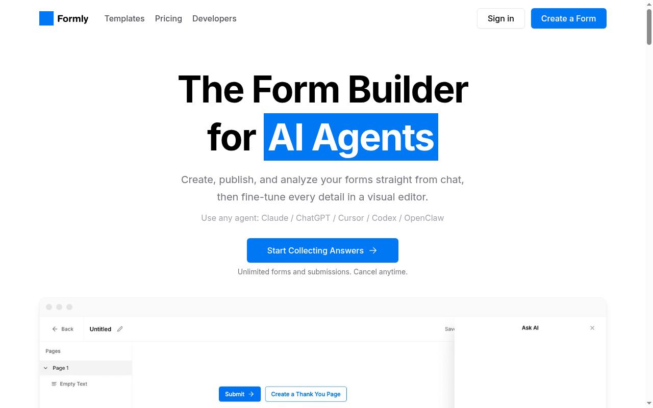 Formly Homepage