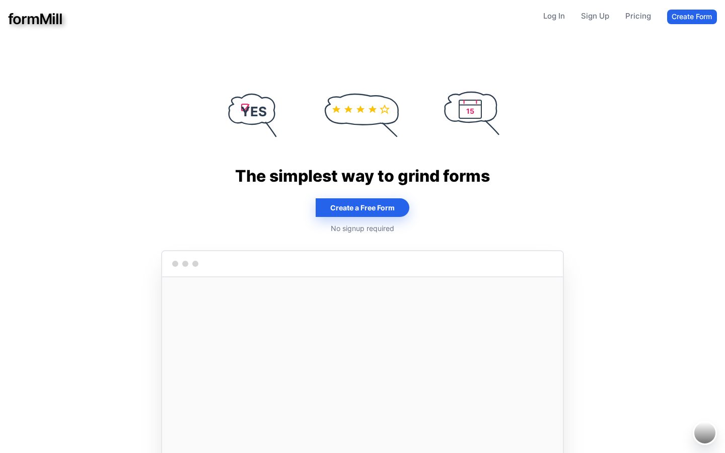 formMill Homepage
