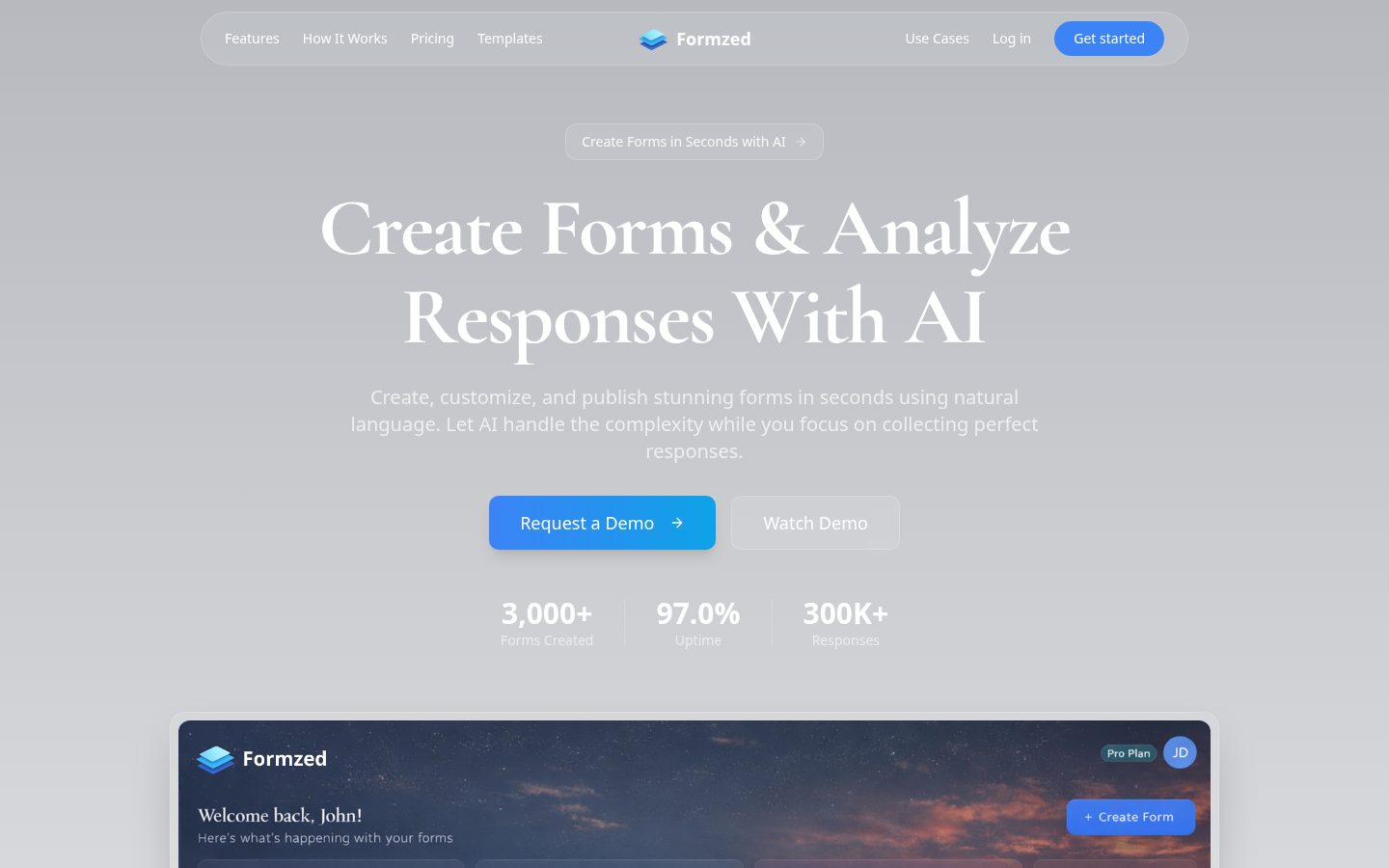 Formzed Homepage