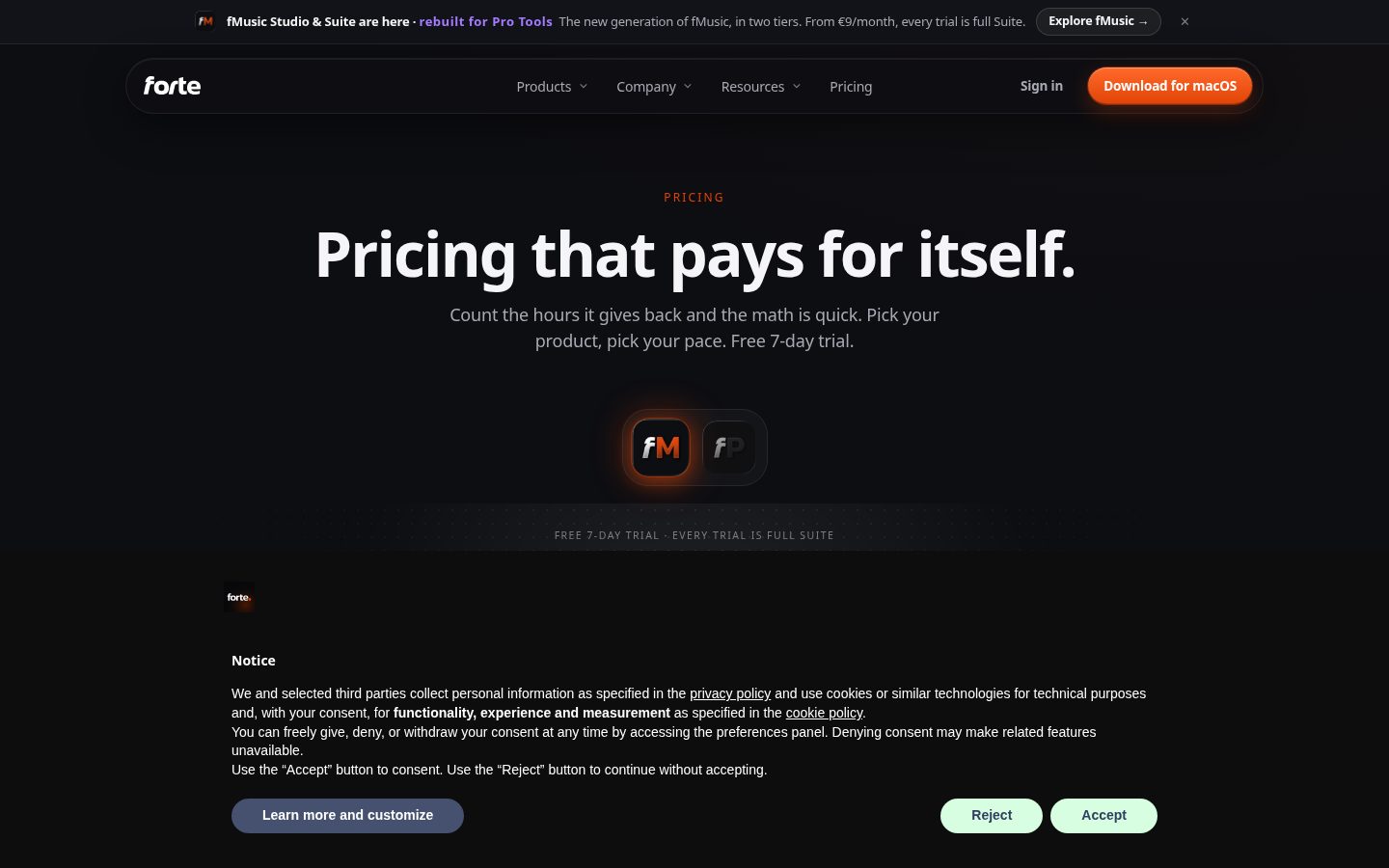 Forte AI Pricing