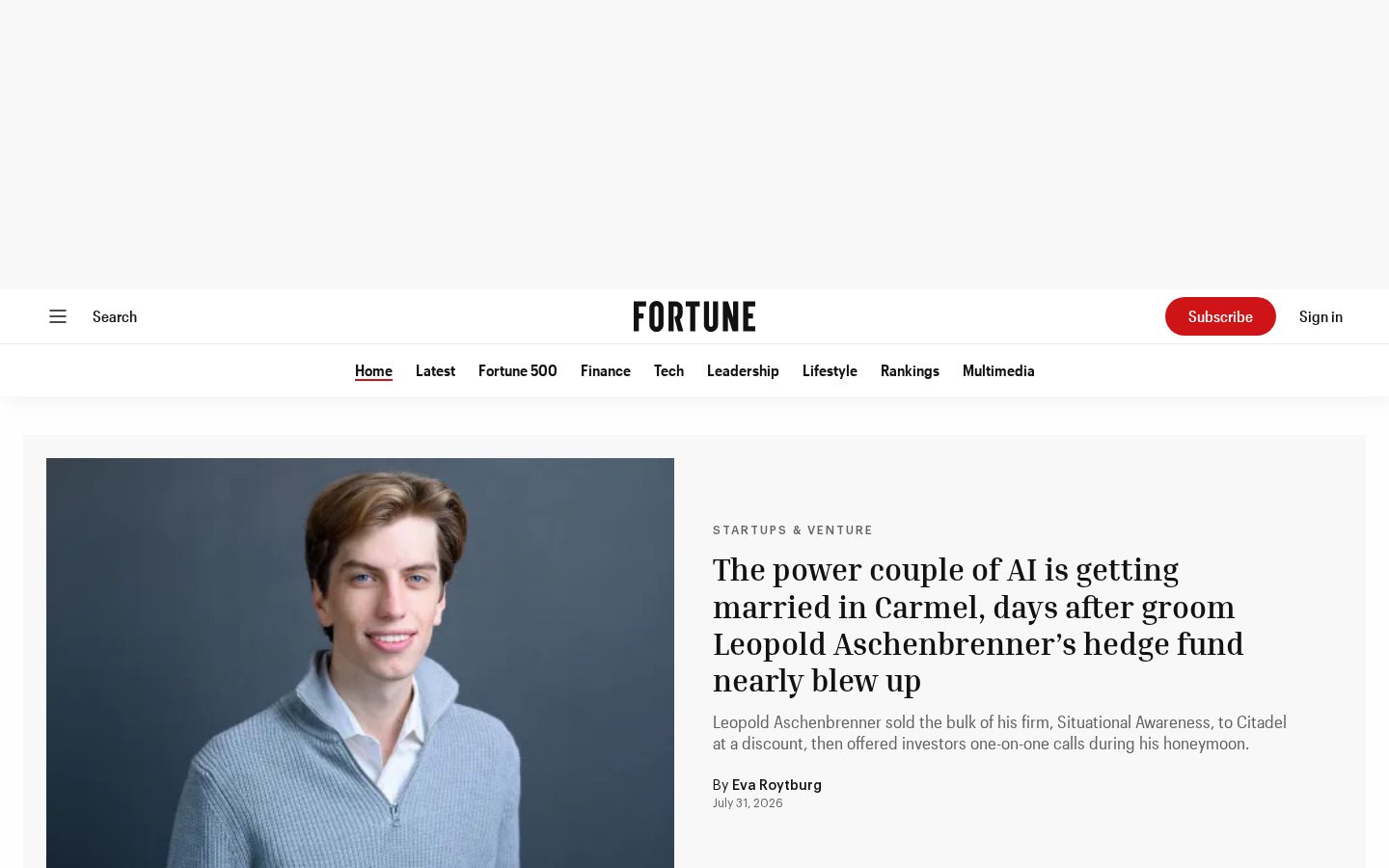 Fortune Homepage