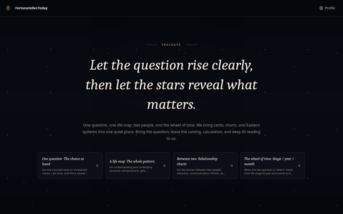 Fortuneteller.Today Homepage