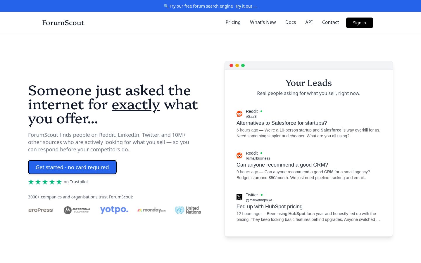 ForumScout Homepage