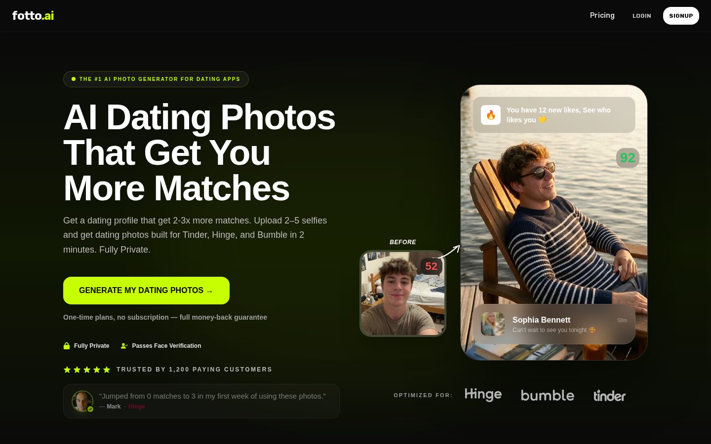 Fotto AI Homepage