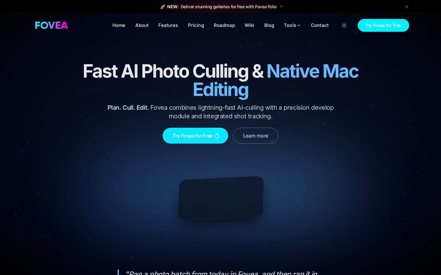 Fovea Homepage