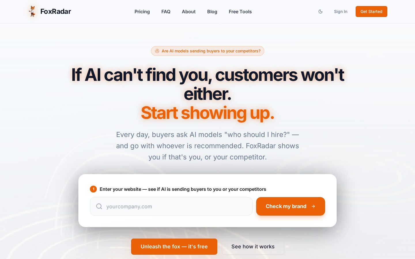 FoxRadar Homepage