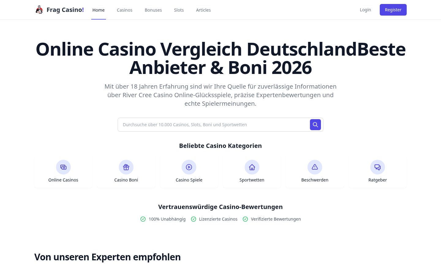 FragCasino! Homepage