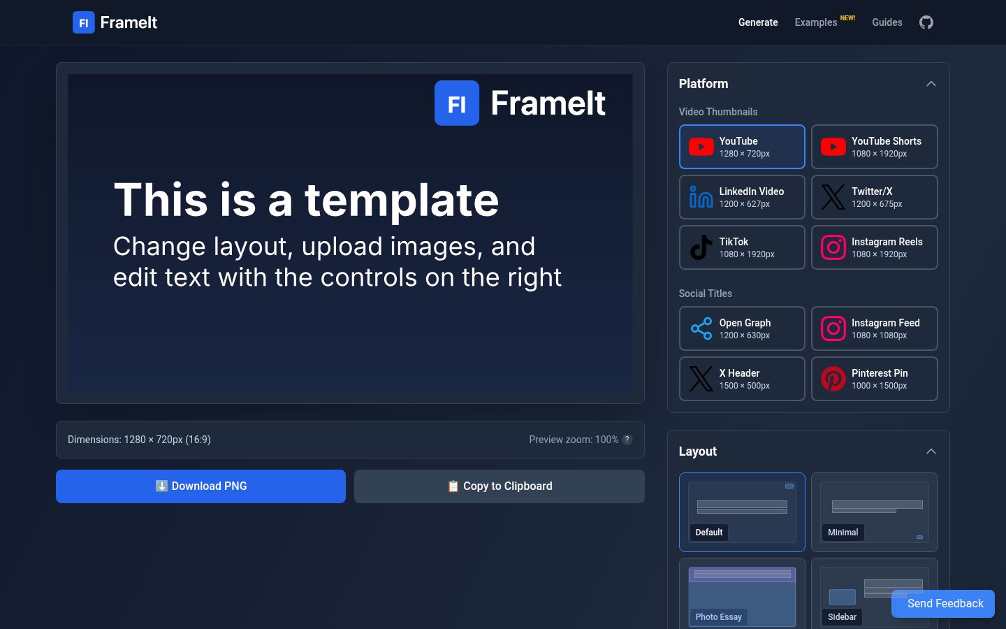 Frame it Homepage