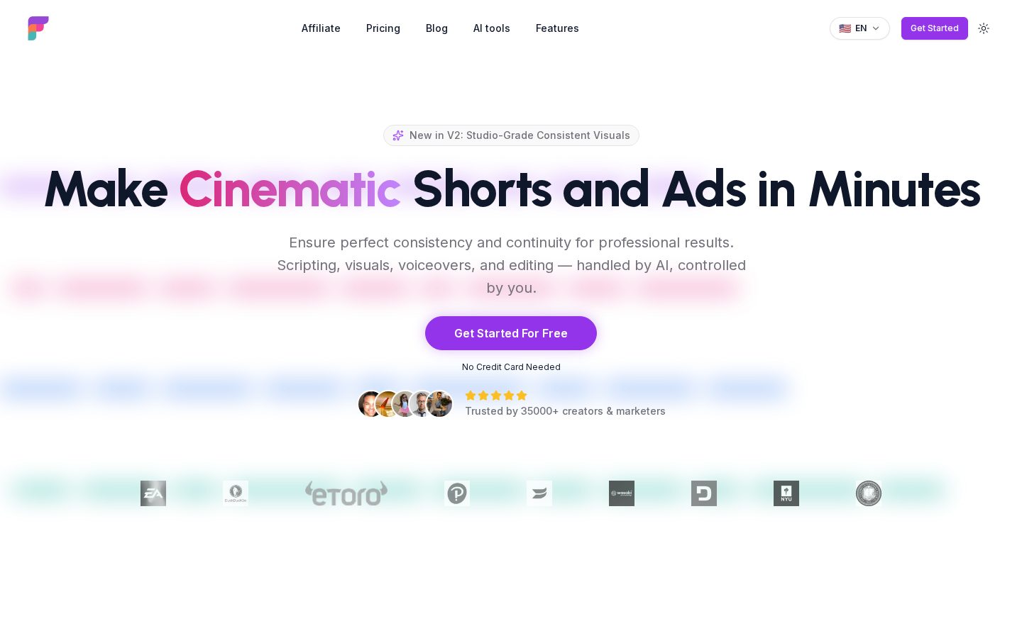 Frameloop AI Homepage