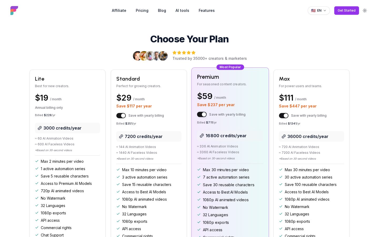 Frameloop AI Pricing