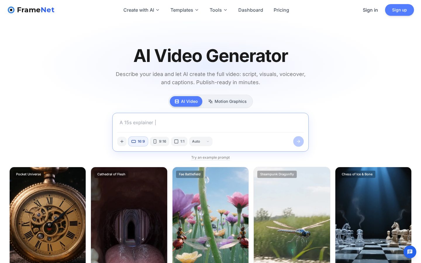 Framenet ai Homepage