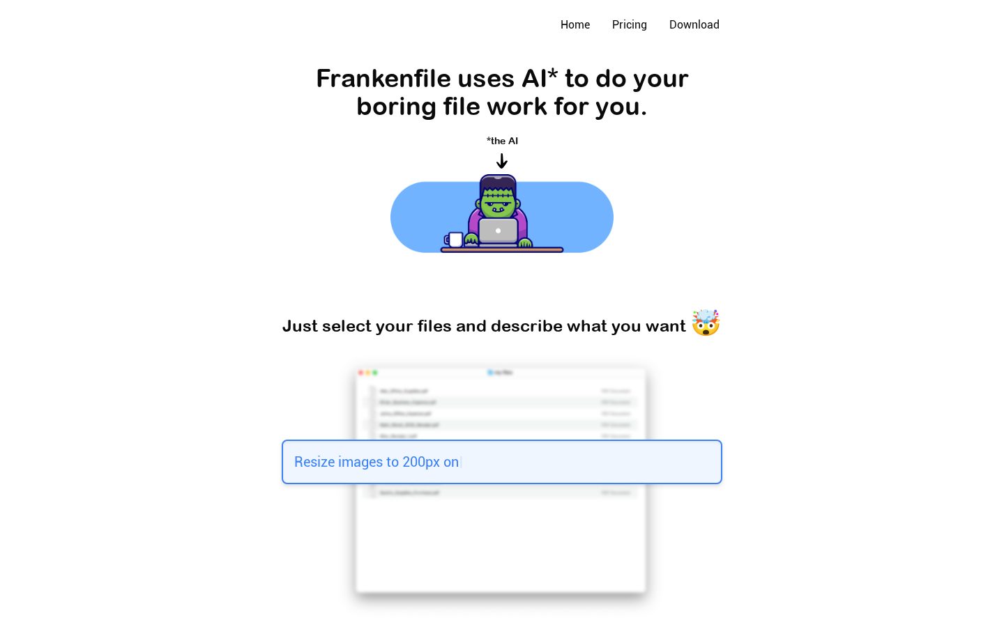 Frankenfile Homepage