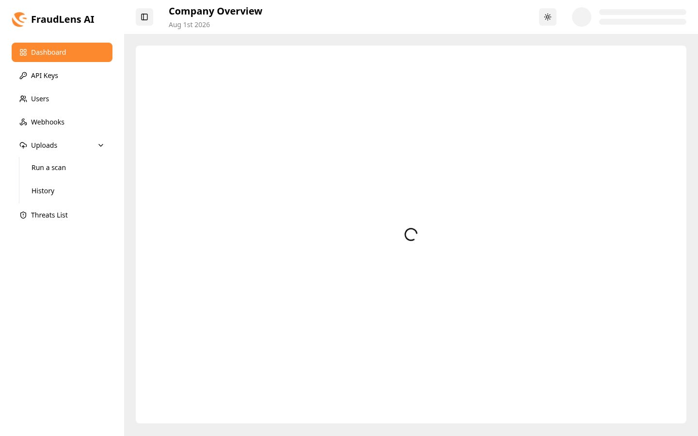 FraudLens AI Homepage