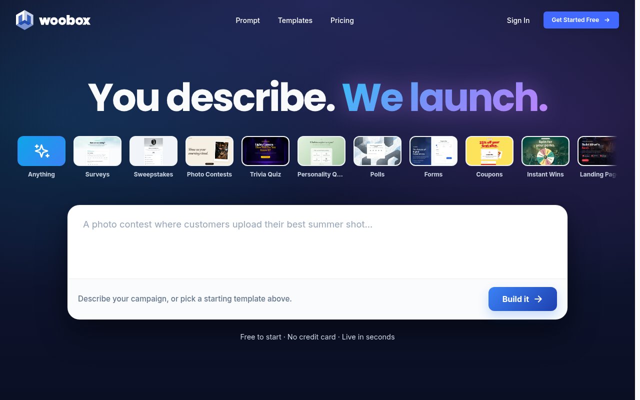Free AI Campaign Builder homepage