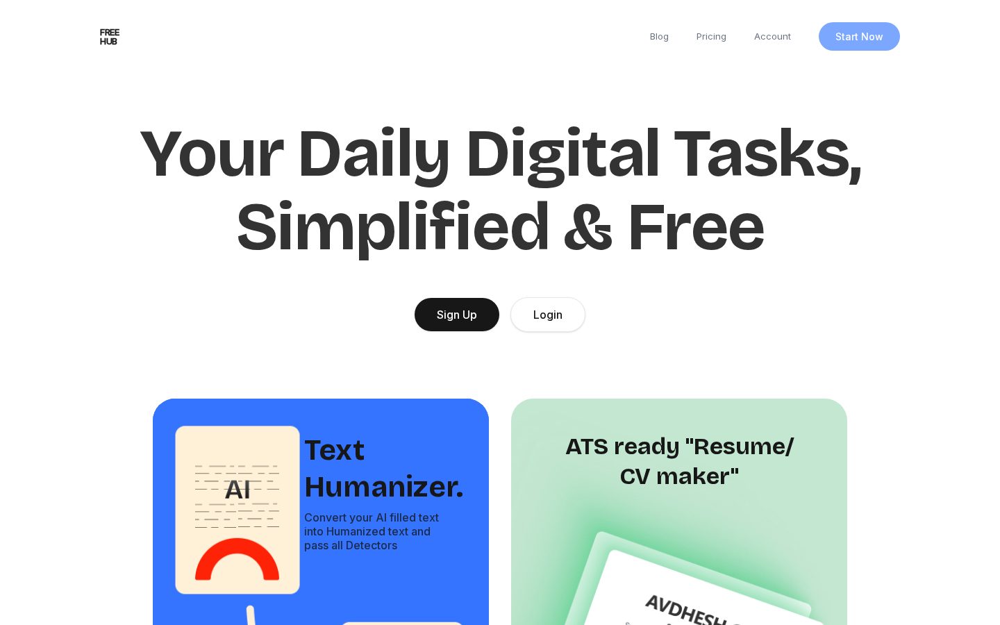 FREE-HUB Homepage