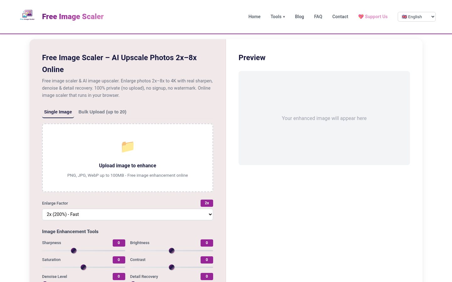 Free Image Scaler Homepage