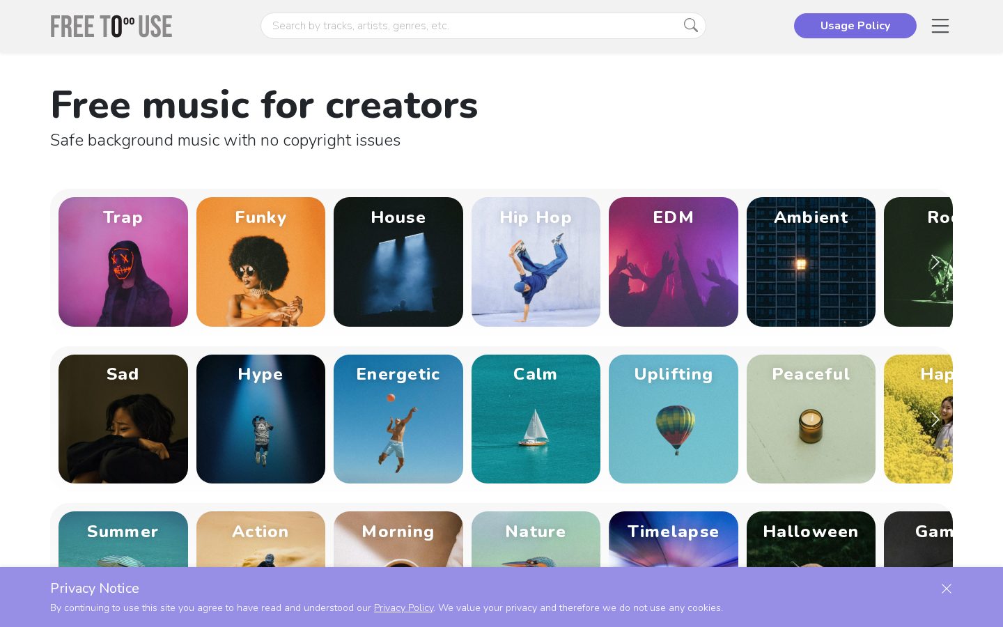 Free To Use Homepage