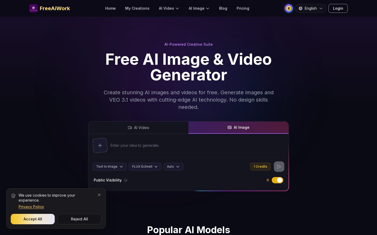 FreeAiWork Homepage