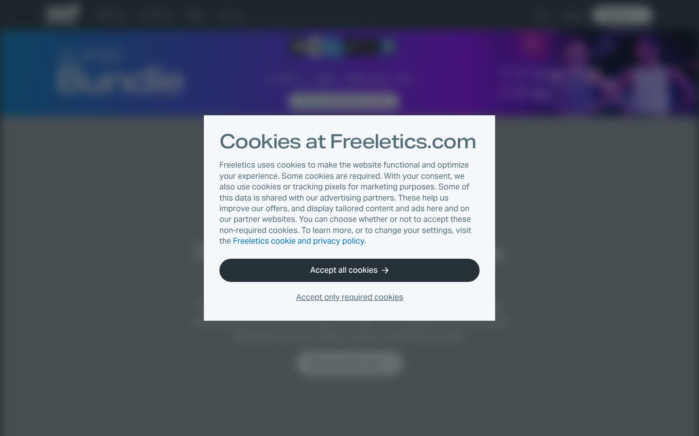 Freeletics Homepage