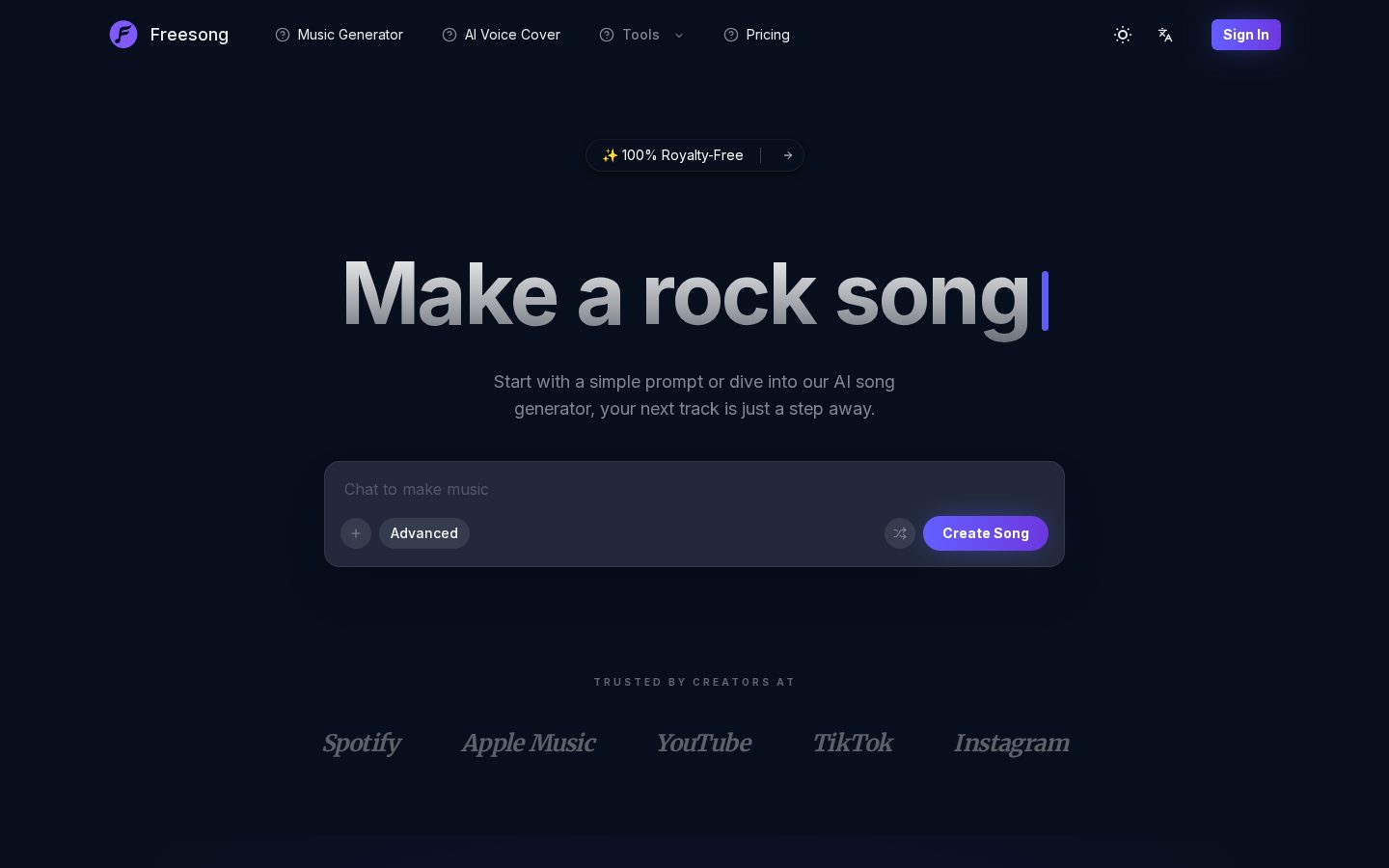 Freesong Homepage