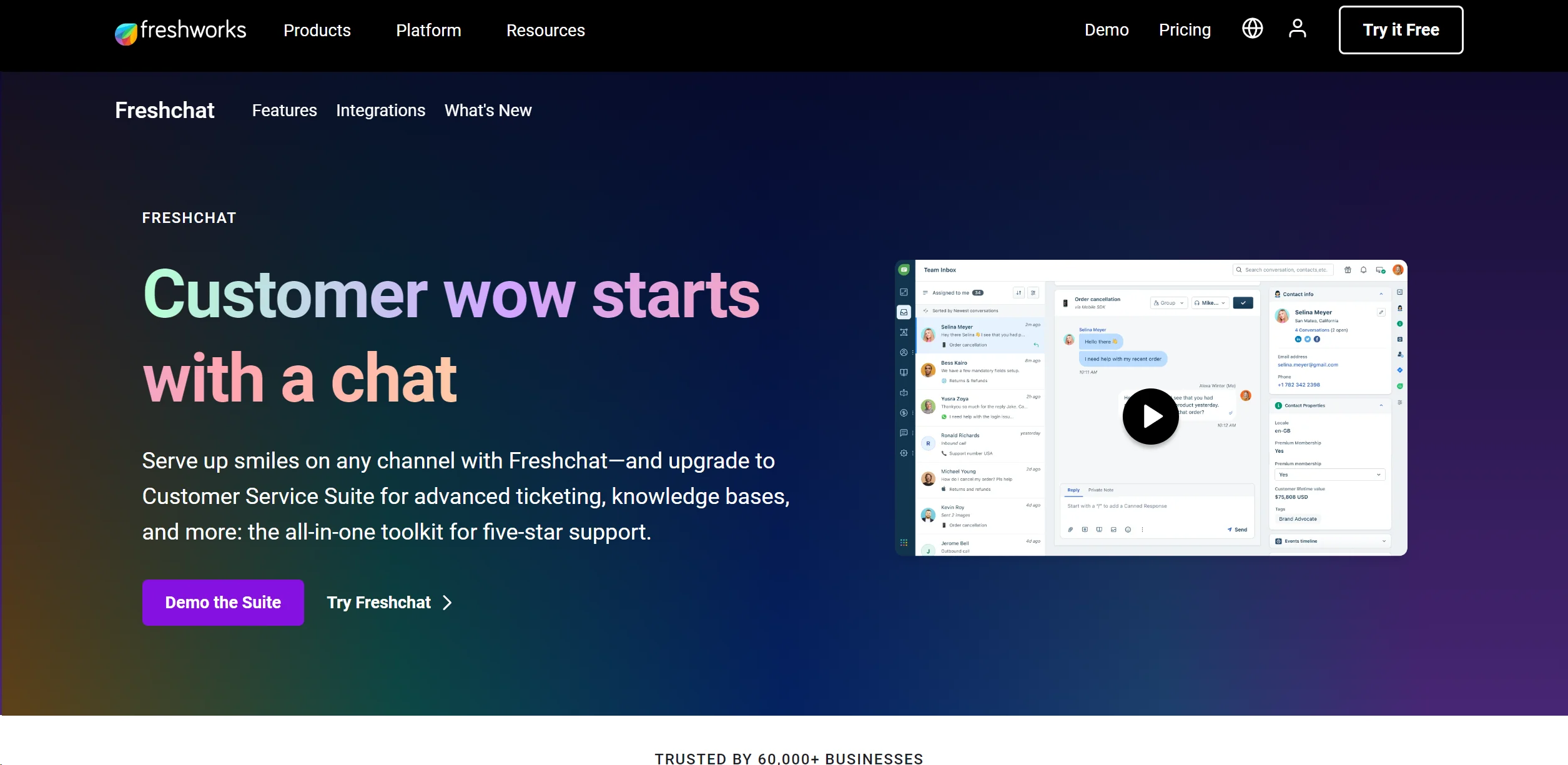 iOS experience for Freshchat: Freshchat is an AI-powered omnichannel messaging platform.