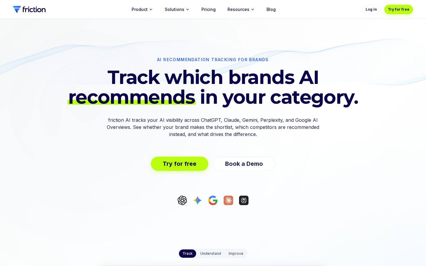 friction AI Homepage