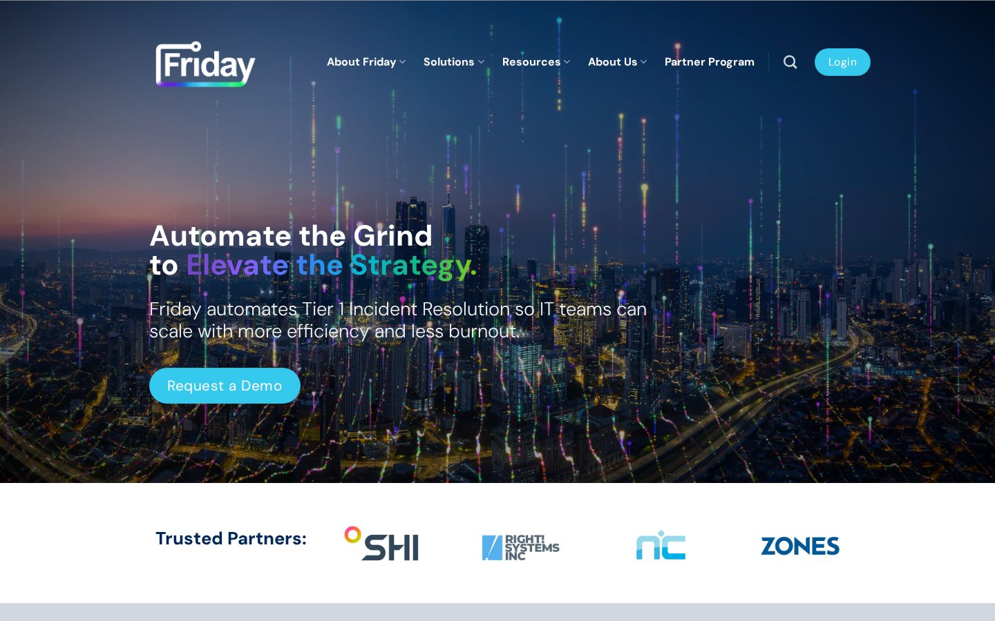 Friday AI Homepage