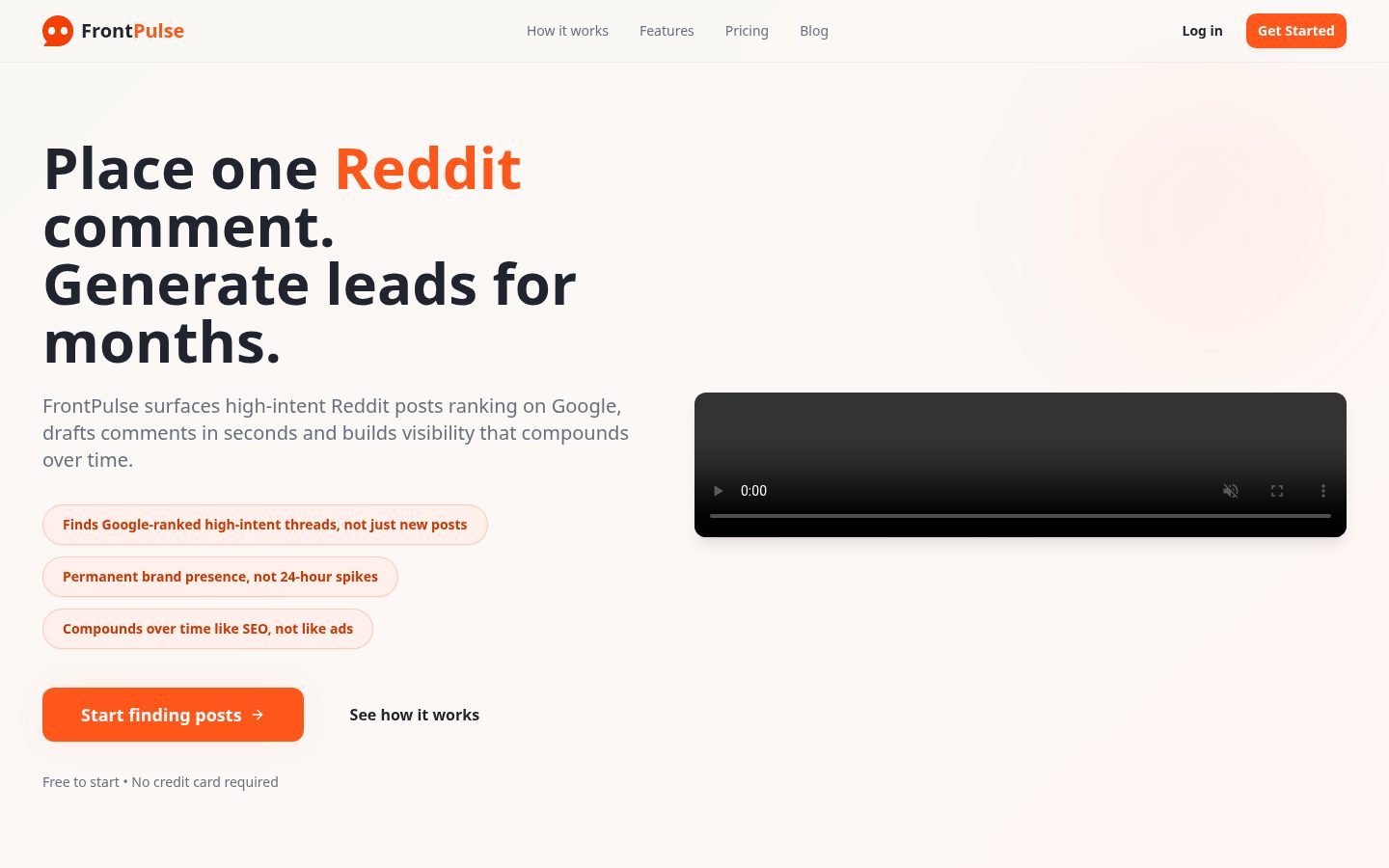 FrontPulse Homepage