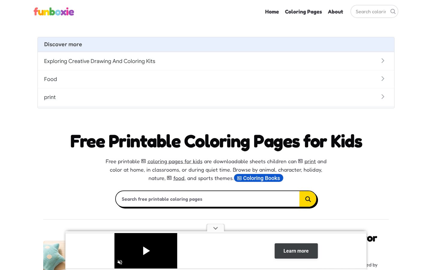 Funboxie Homepage