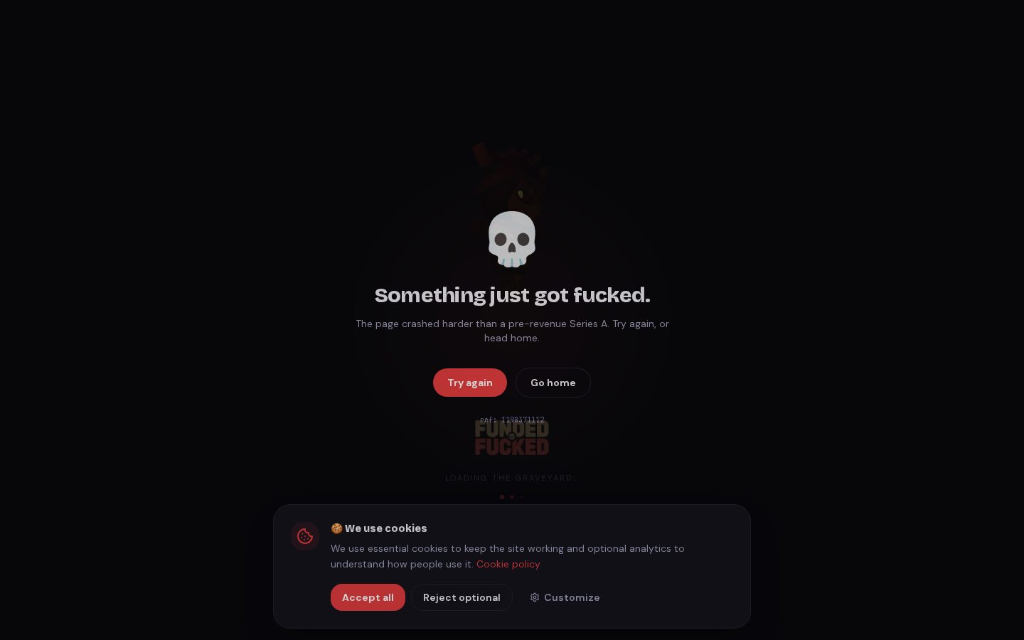 FundedOrFucked Homepage