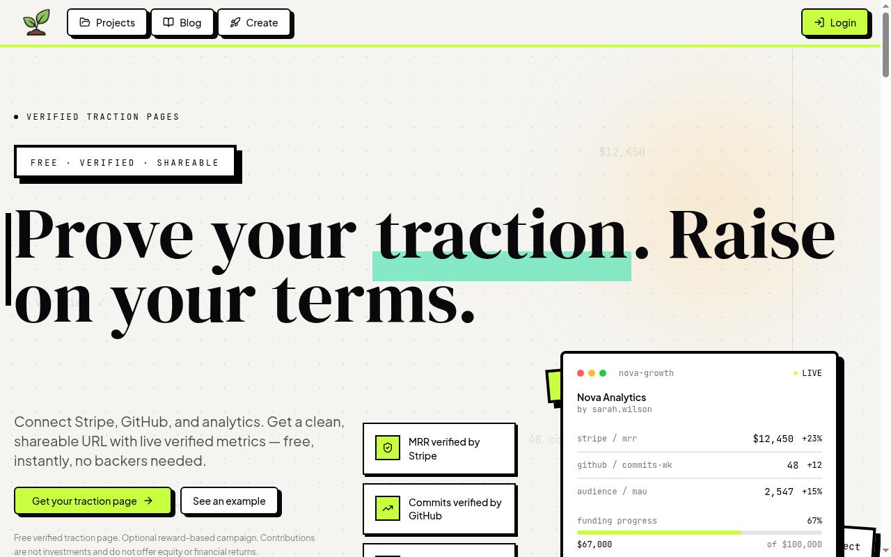 Fundl Homepage