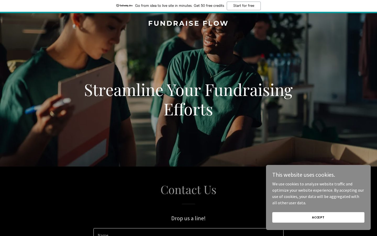 FundraiseFlow Homepage