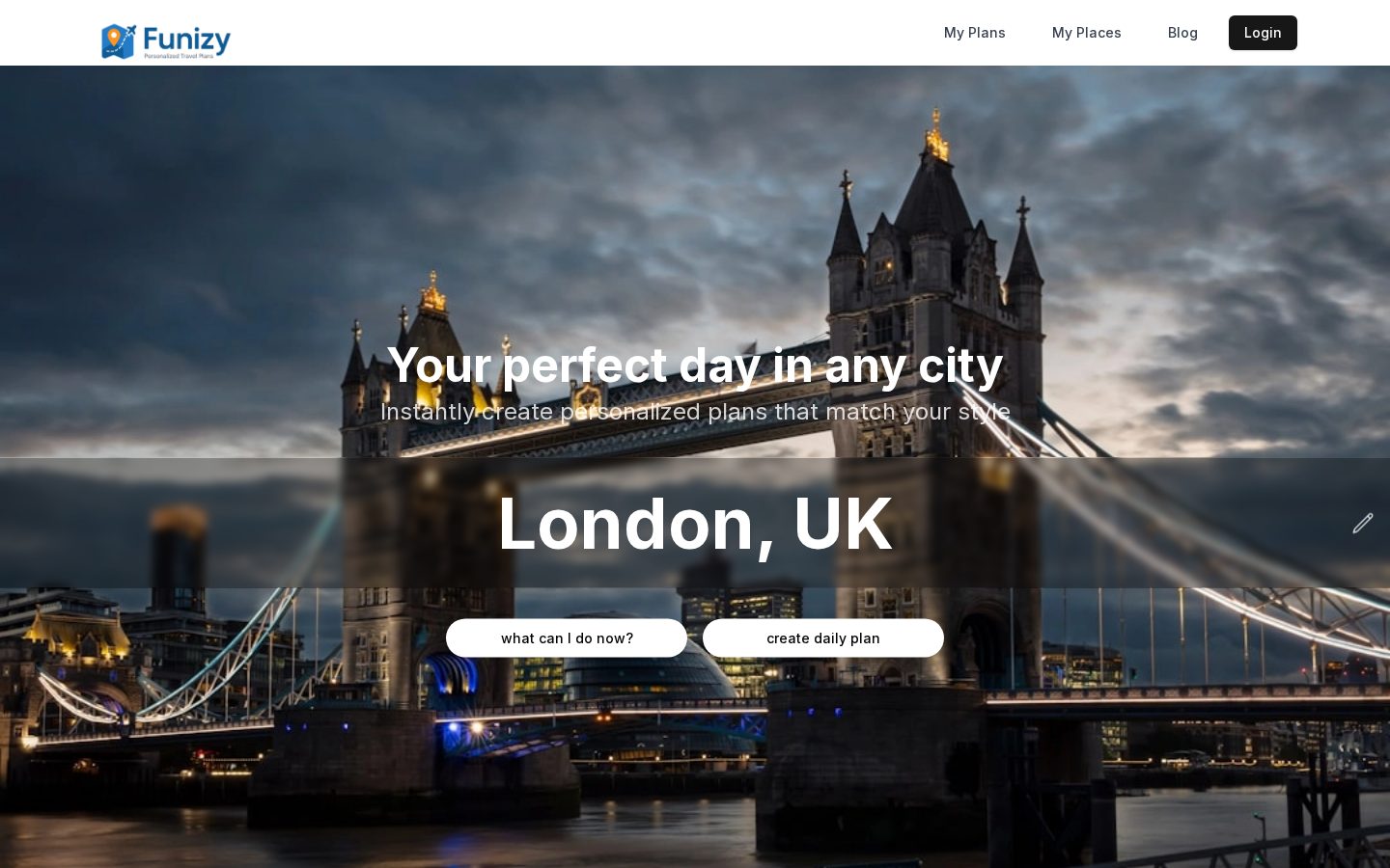 Funizy Homepage