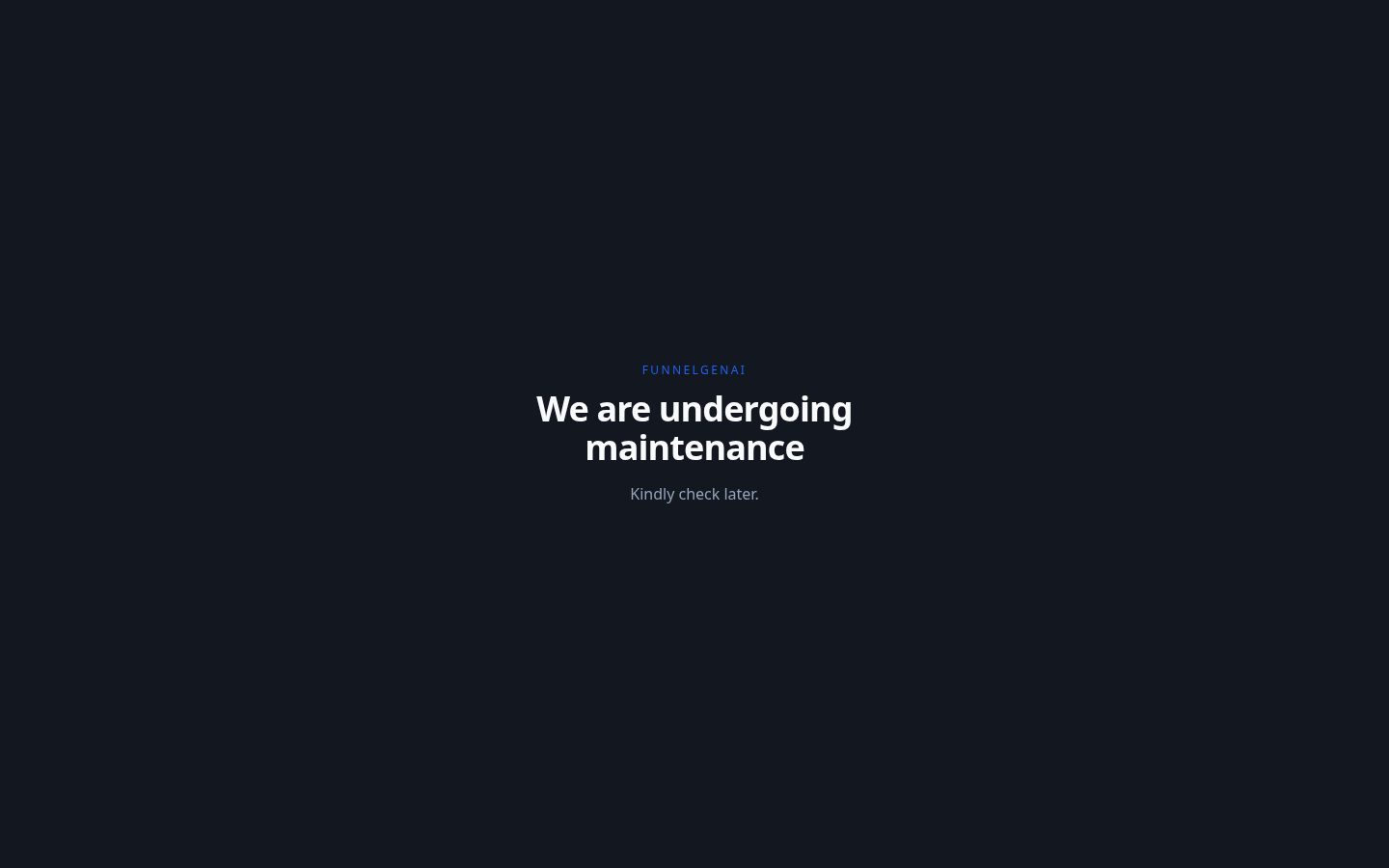 FunnelGenAI Homepage