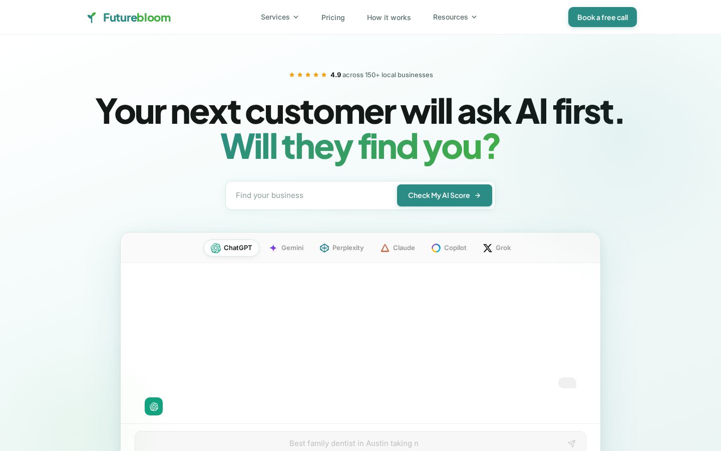 Futurebloom Homepage