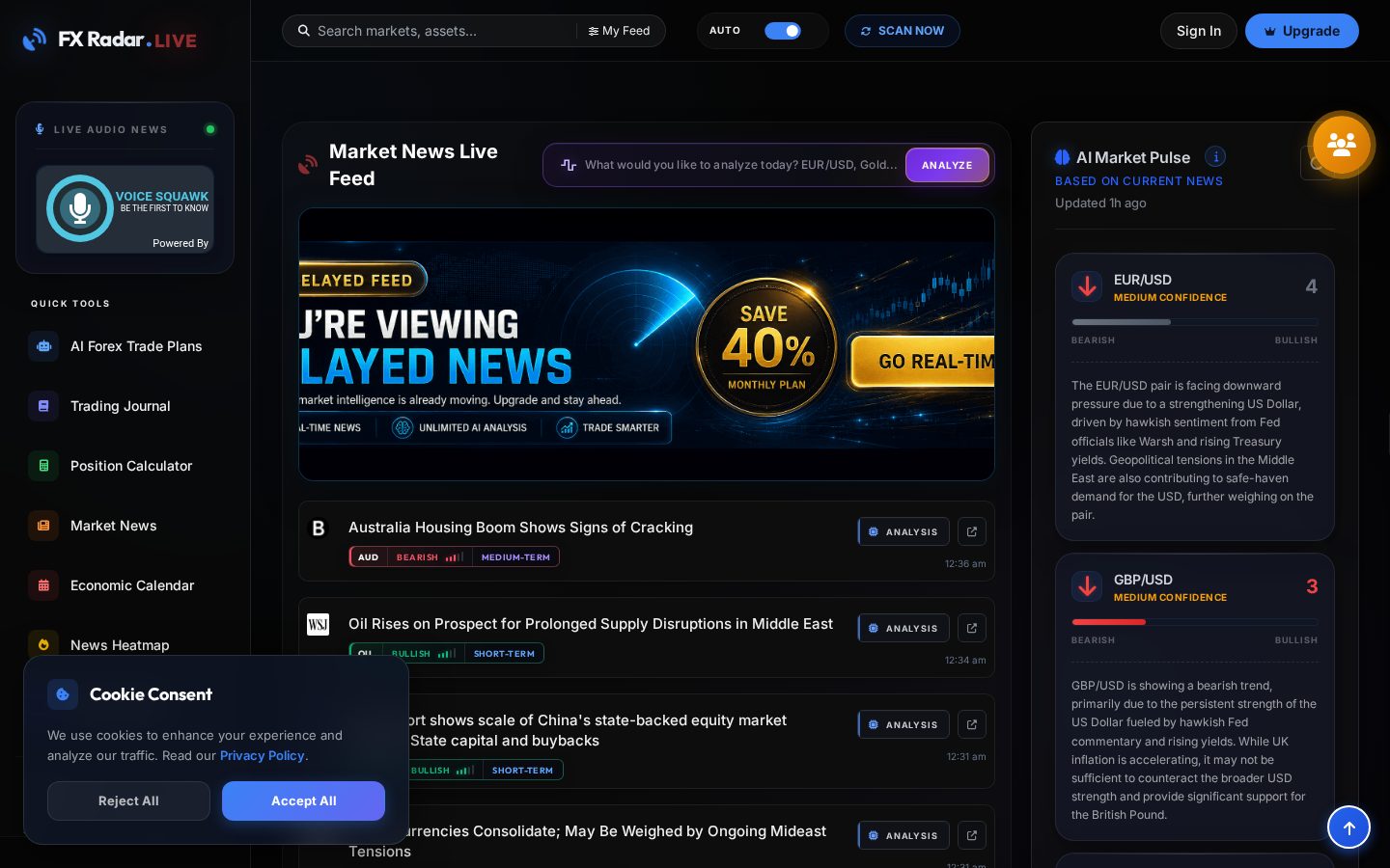 FX Radar Homepage