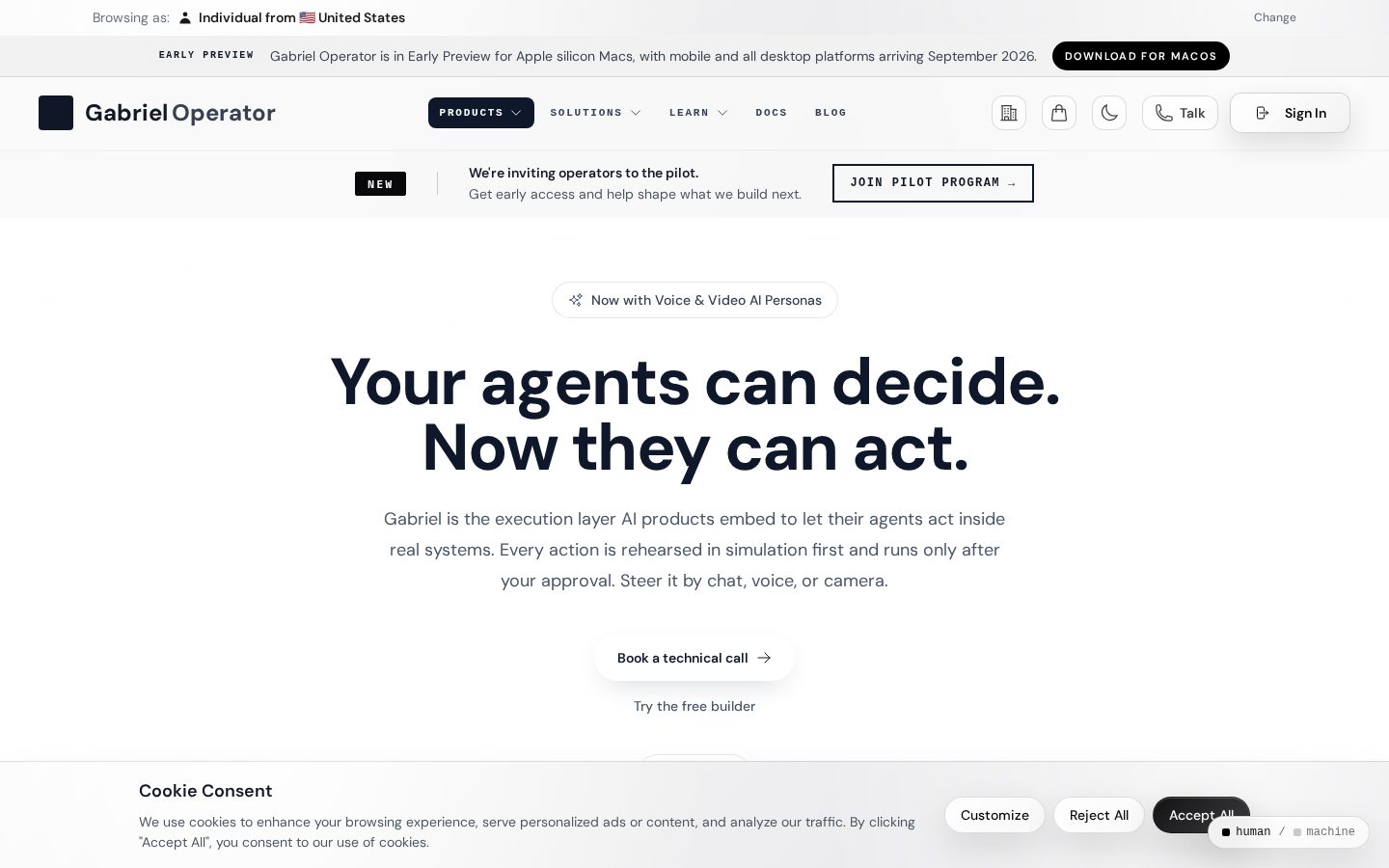 Gabriel Operator Homepage