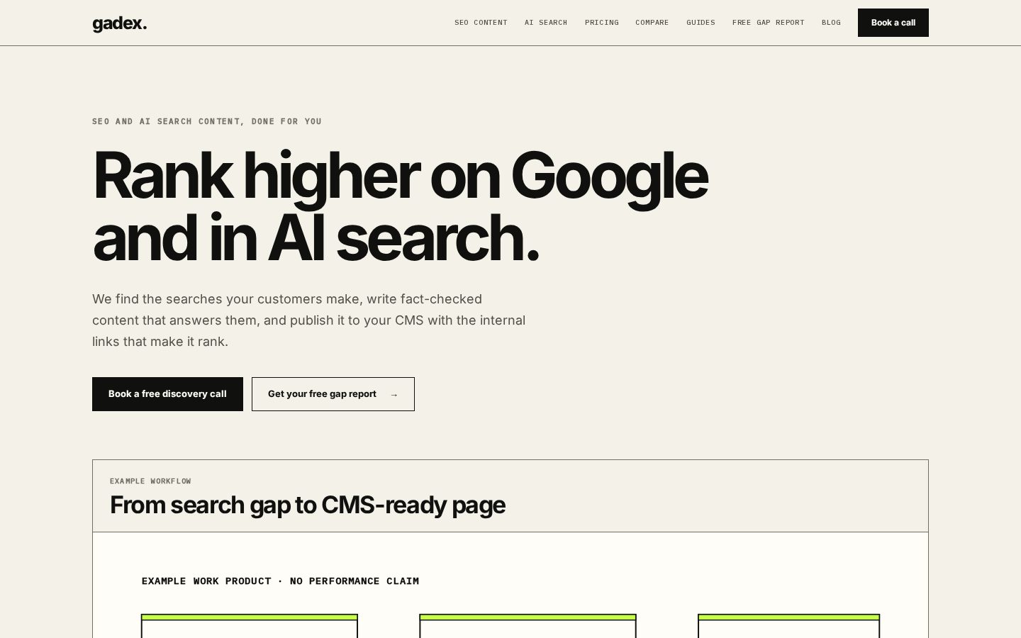 Gadex Homepage
