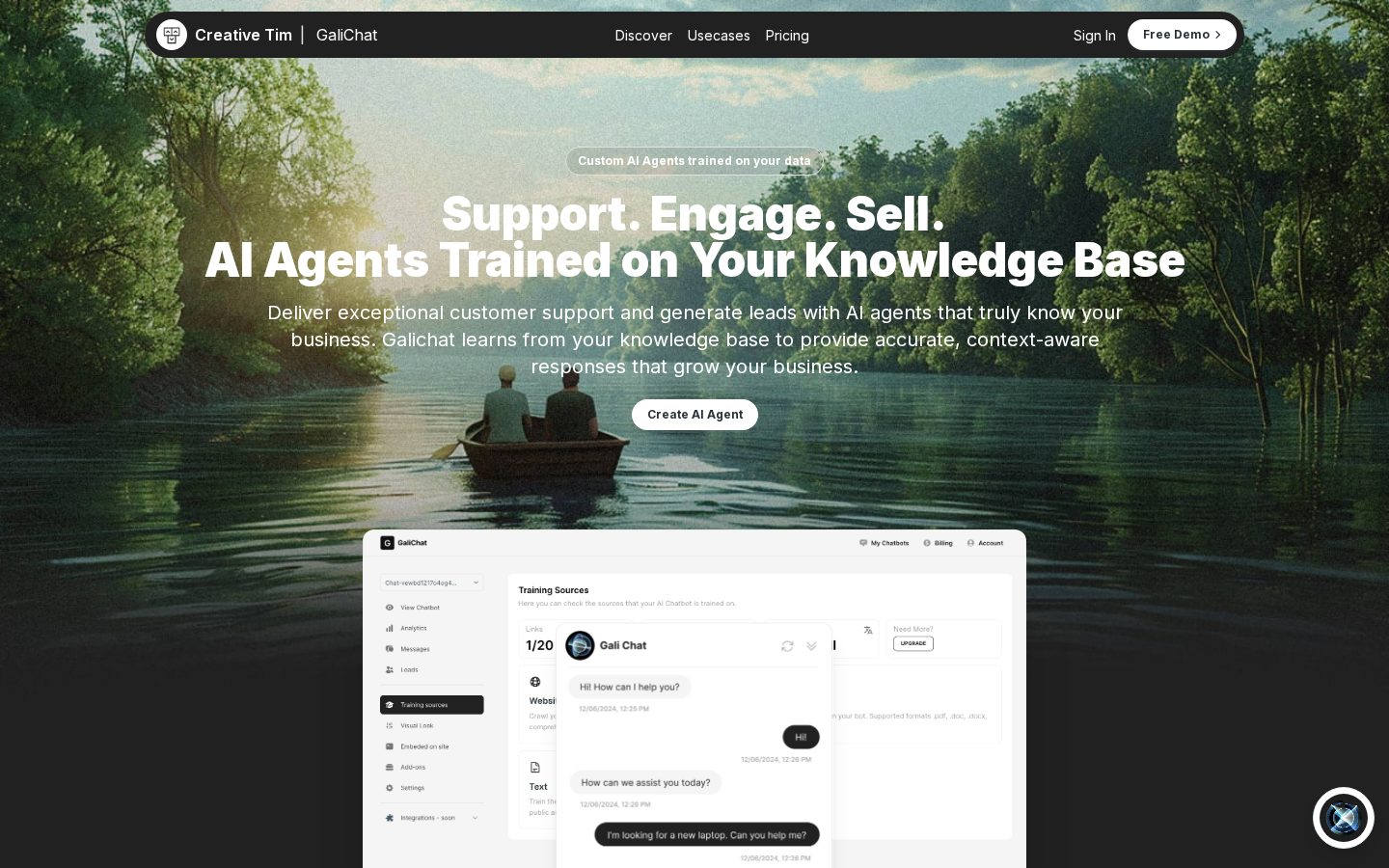 GaliChat Homepage