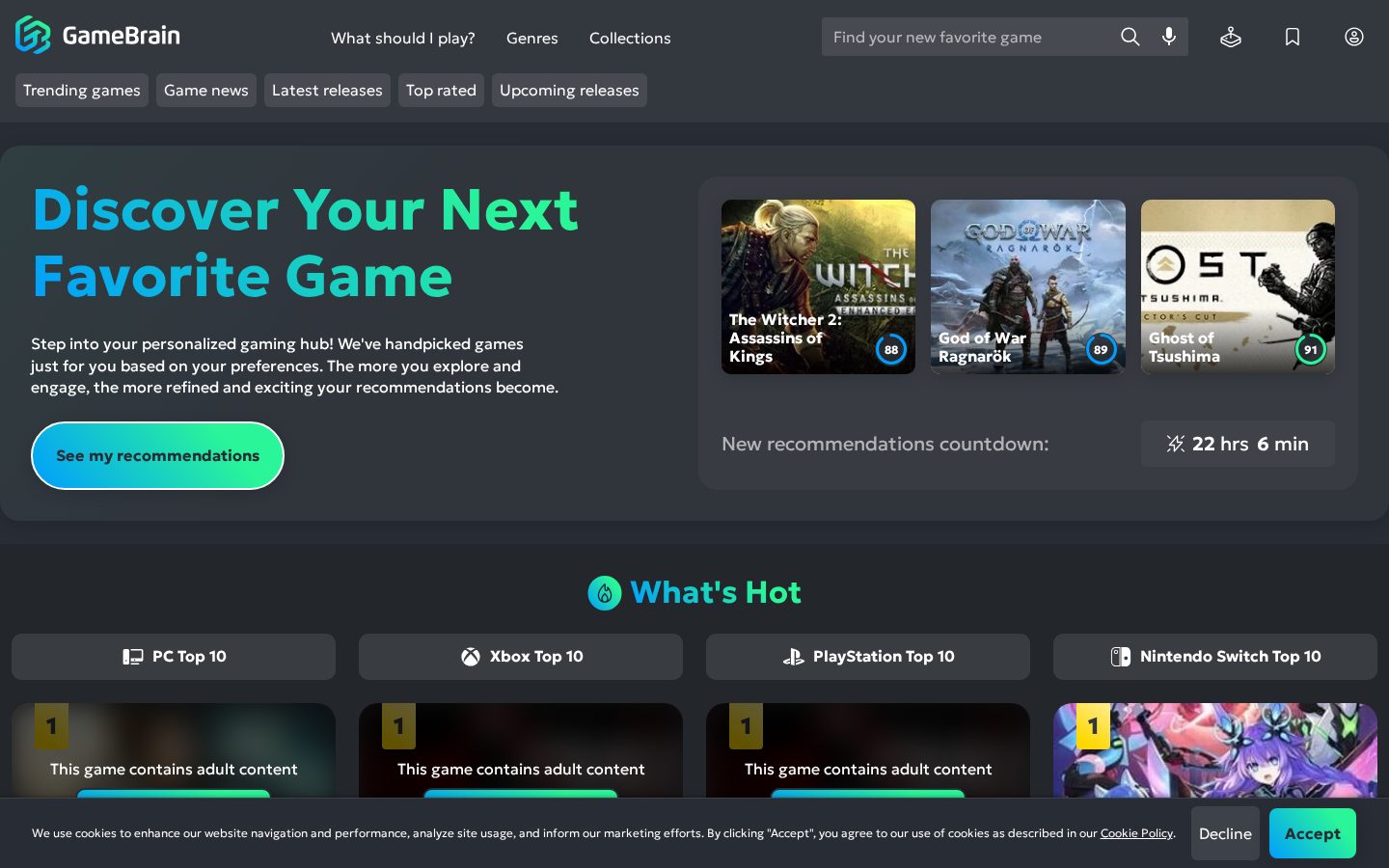 GameBrain Homepage
