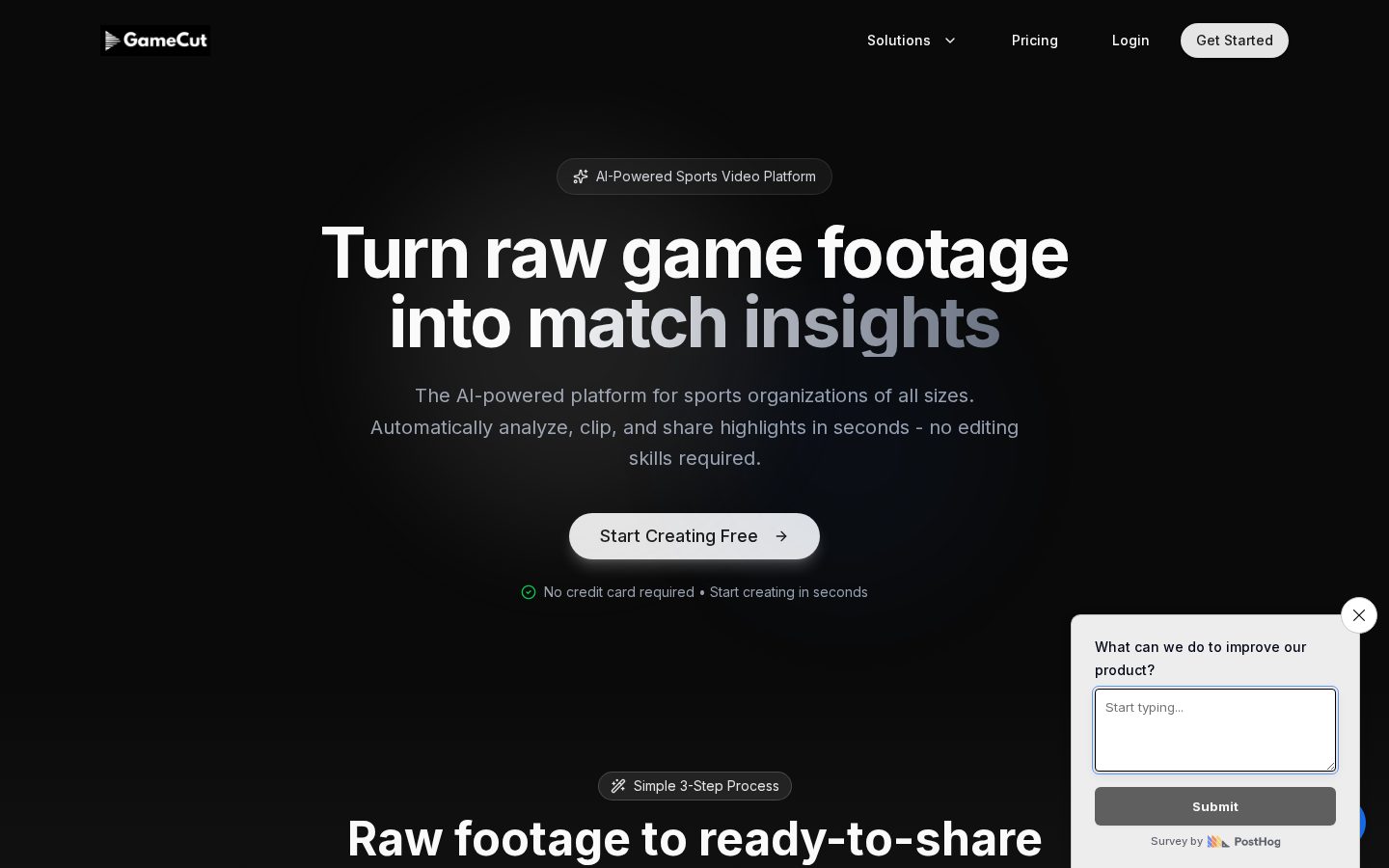 GameCutAI Homepage